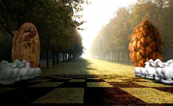 Creation of Nut VS Pine Cone: Step 9